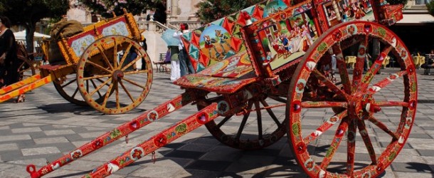 Agrigento, la Festa dei Carretti Siciliani per il Mandorlo in Fiore