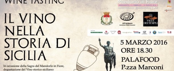 Agrigento un wine tasting sulla storia del vino in Sicilia